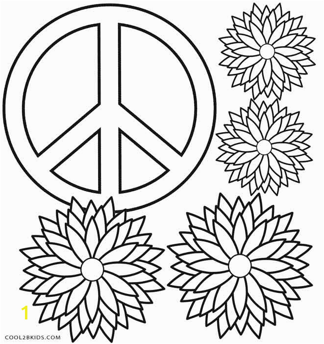 peace sign coloring pages