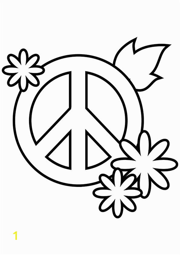 free printable peace sign coloring pages