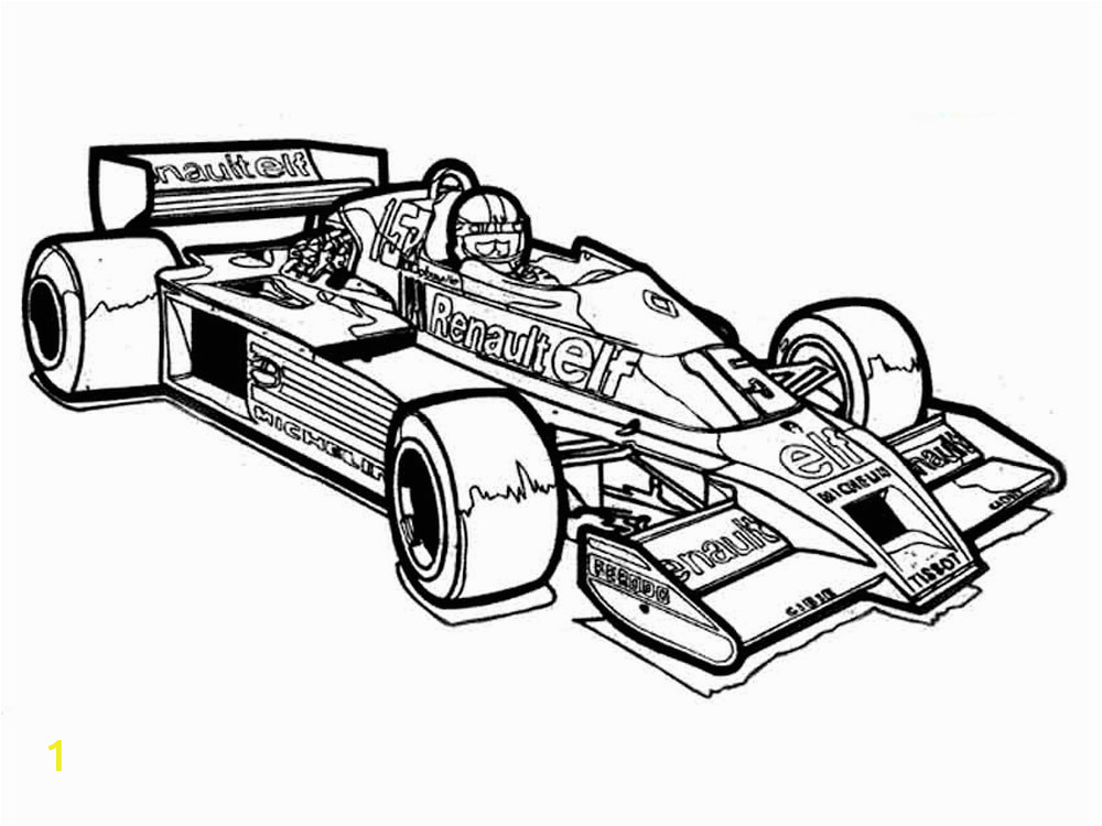 racing cars coloring pages