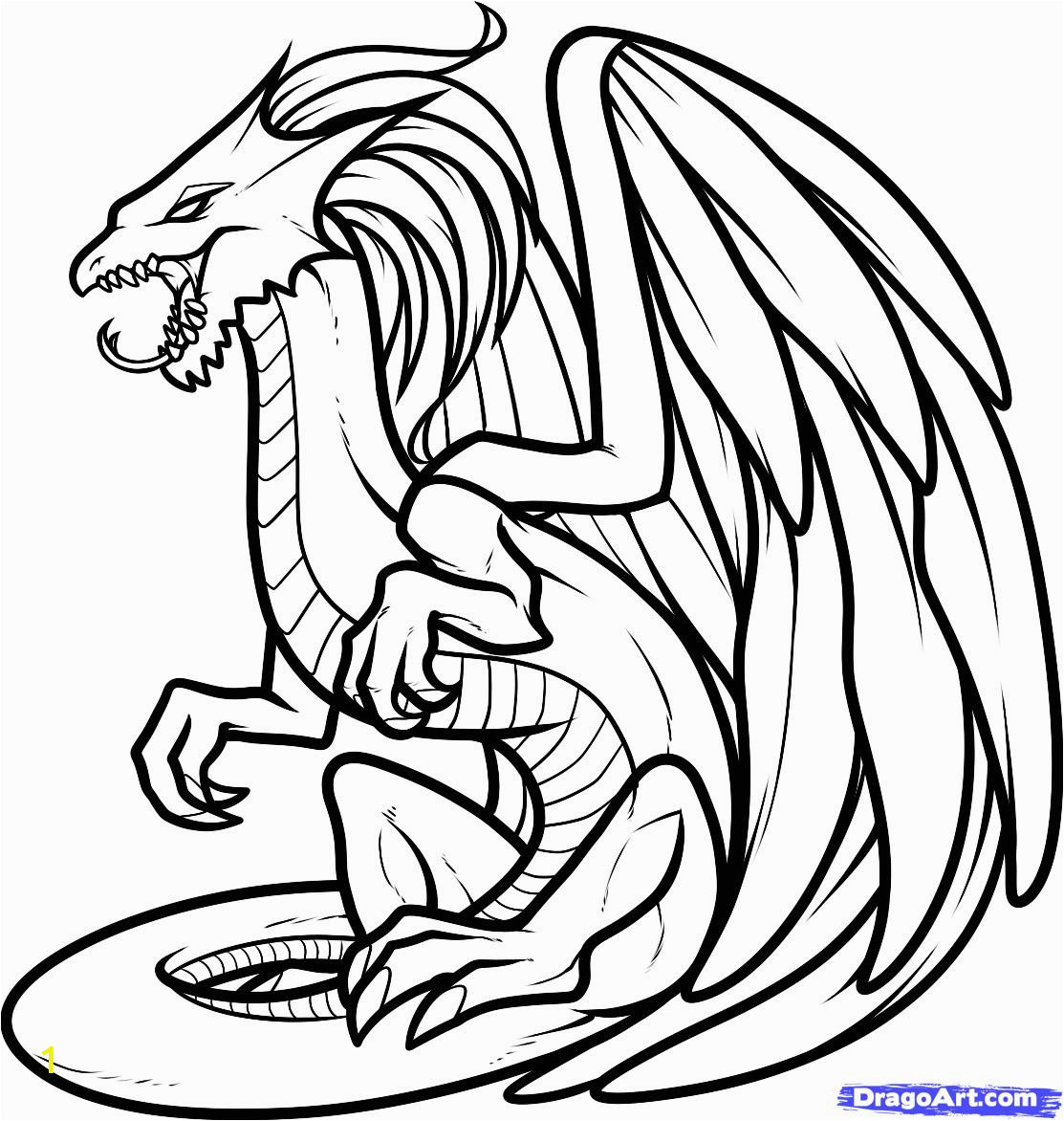 flying dragon coloring pages