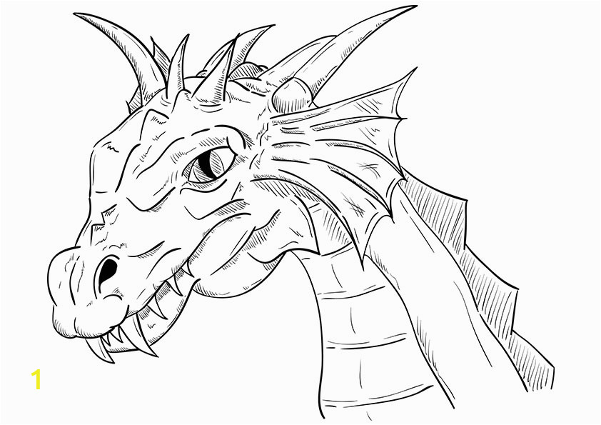 realistic dragon coloring pages