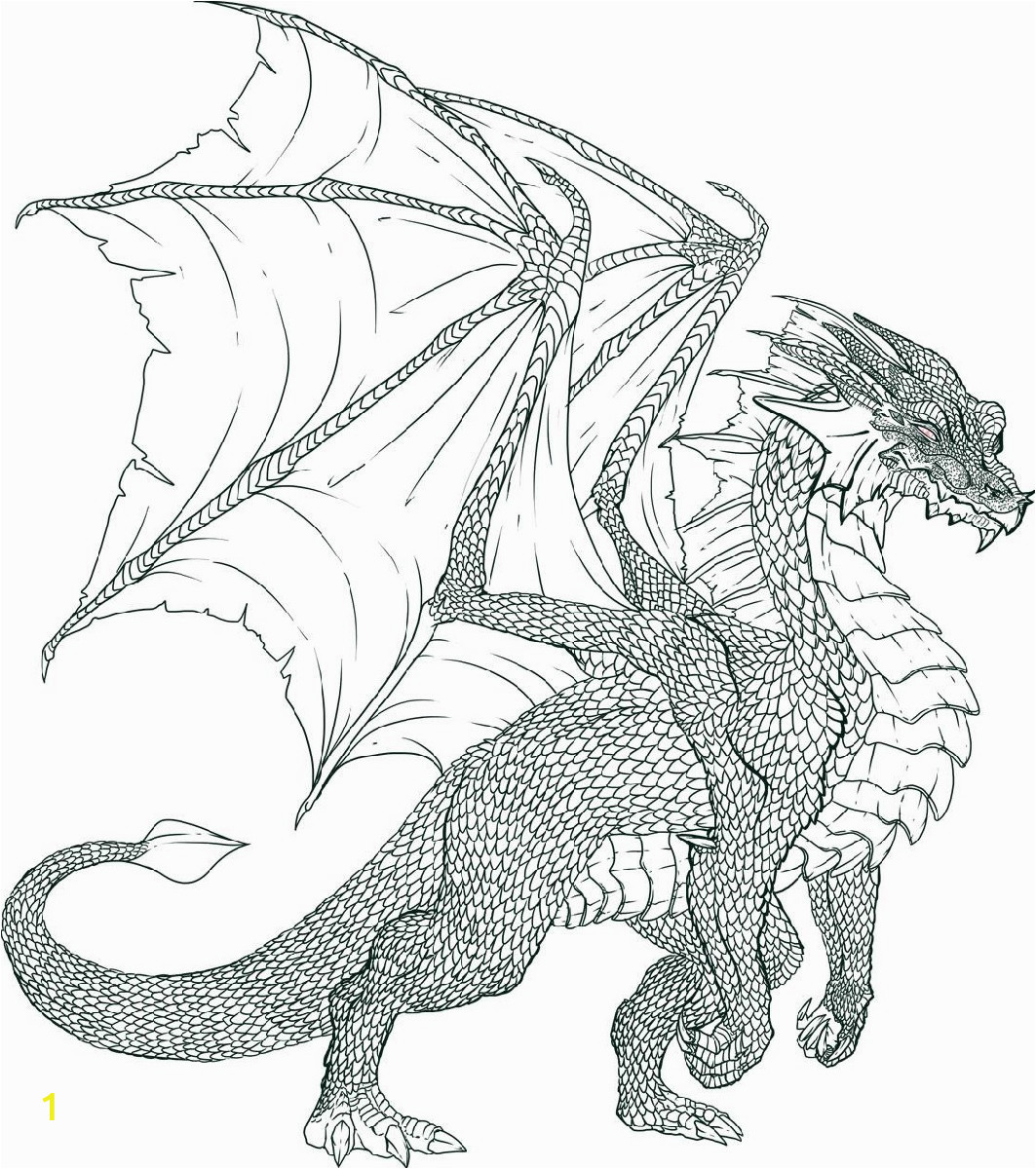 realistic dragon coloring pages