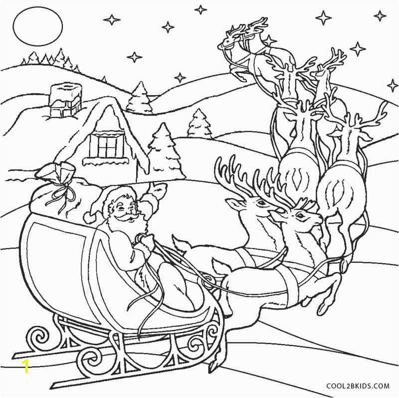 santa coloring pages