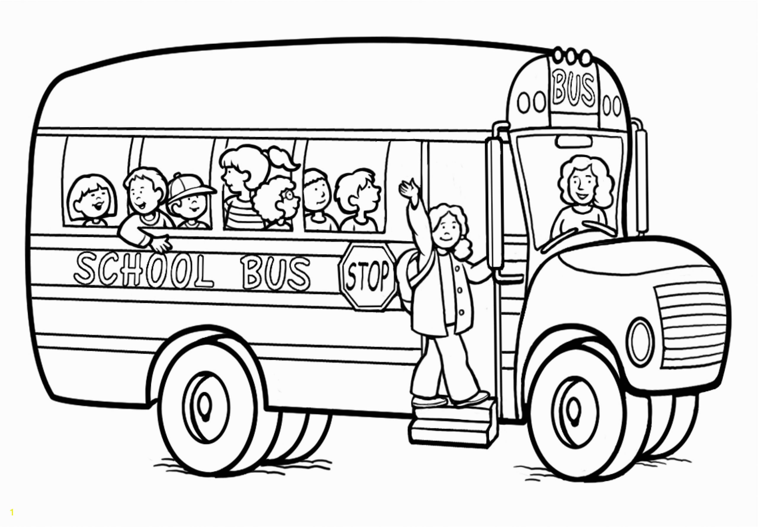 school bus coloring pages