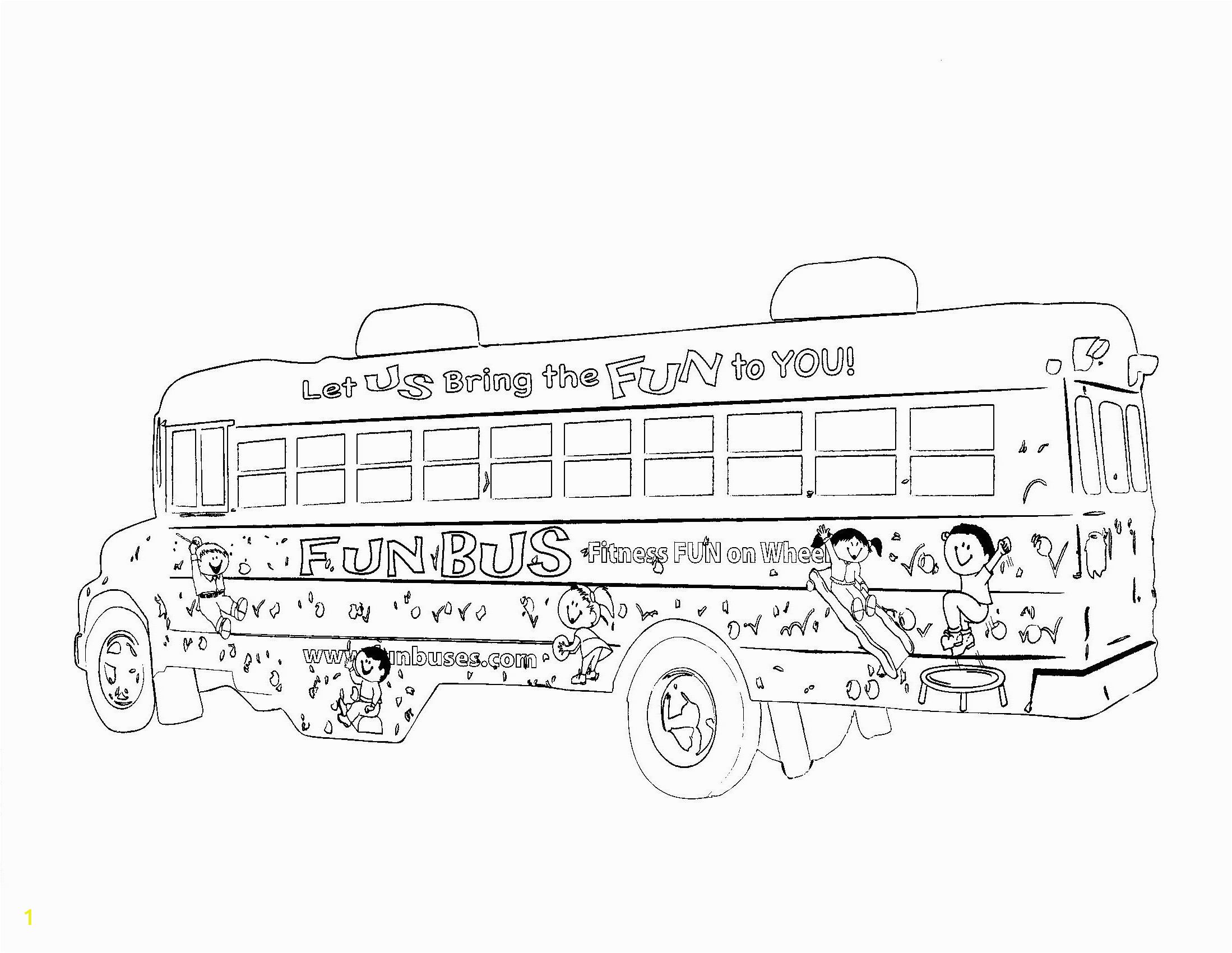 school bus coloring pages