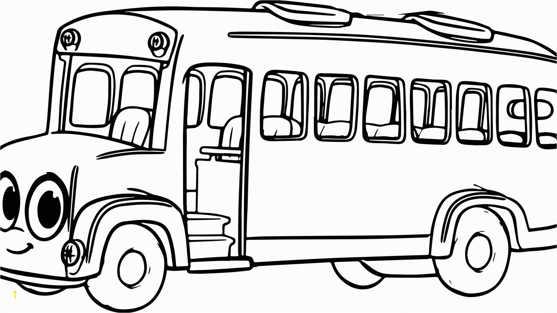 school bus coloring page