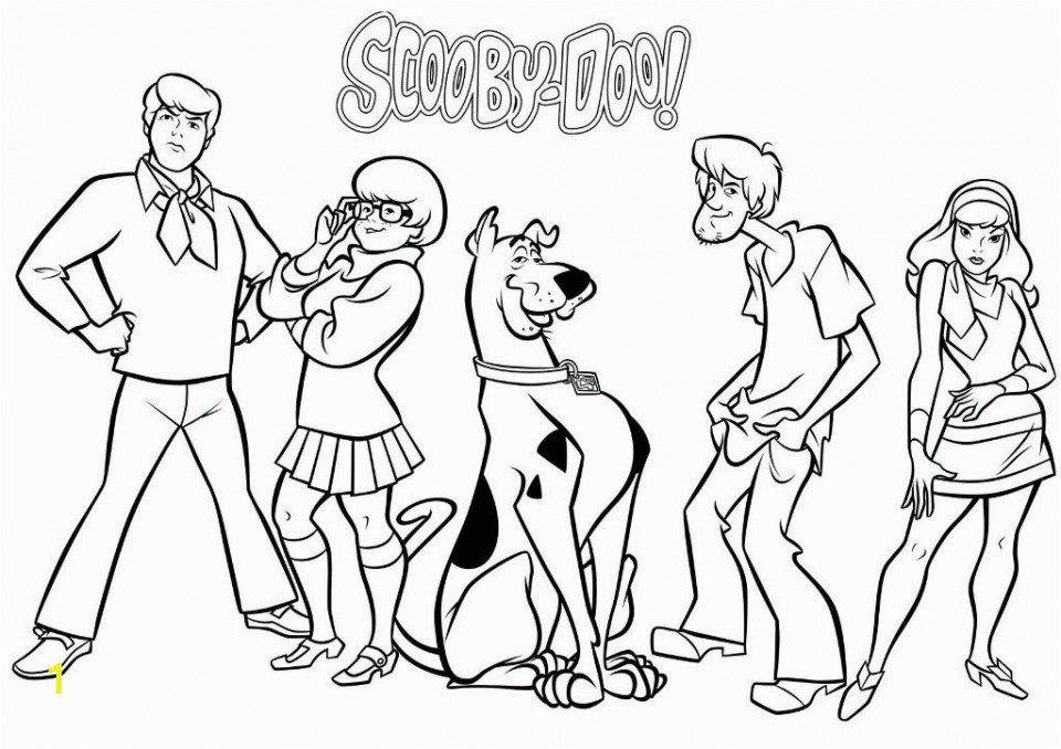 scooby doo coloring pages free printable