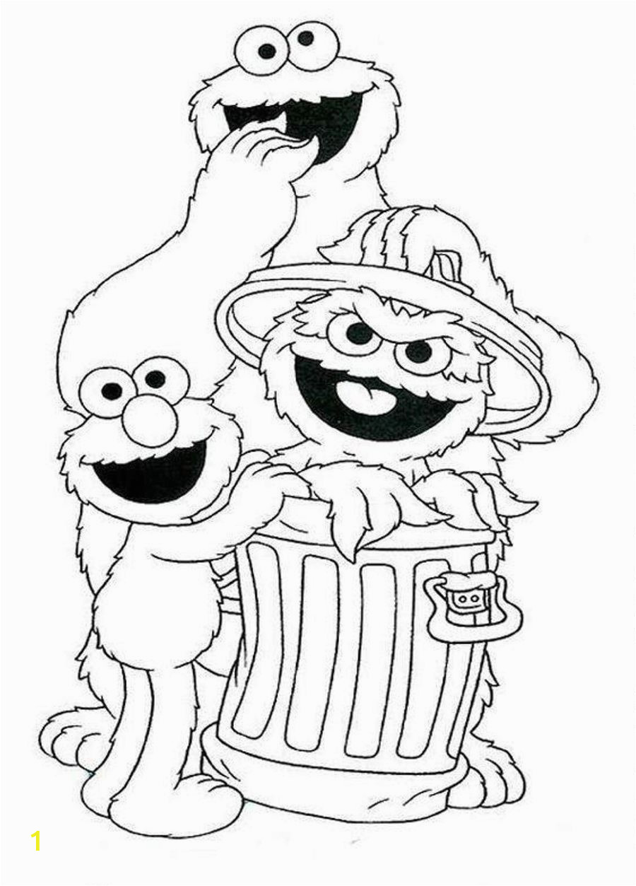 sesame street coloring pages faces sketch templates