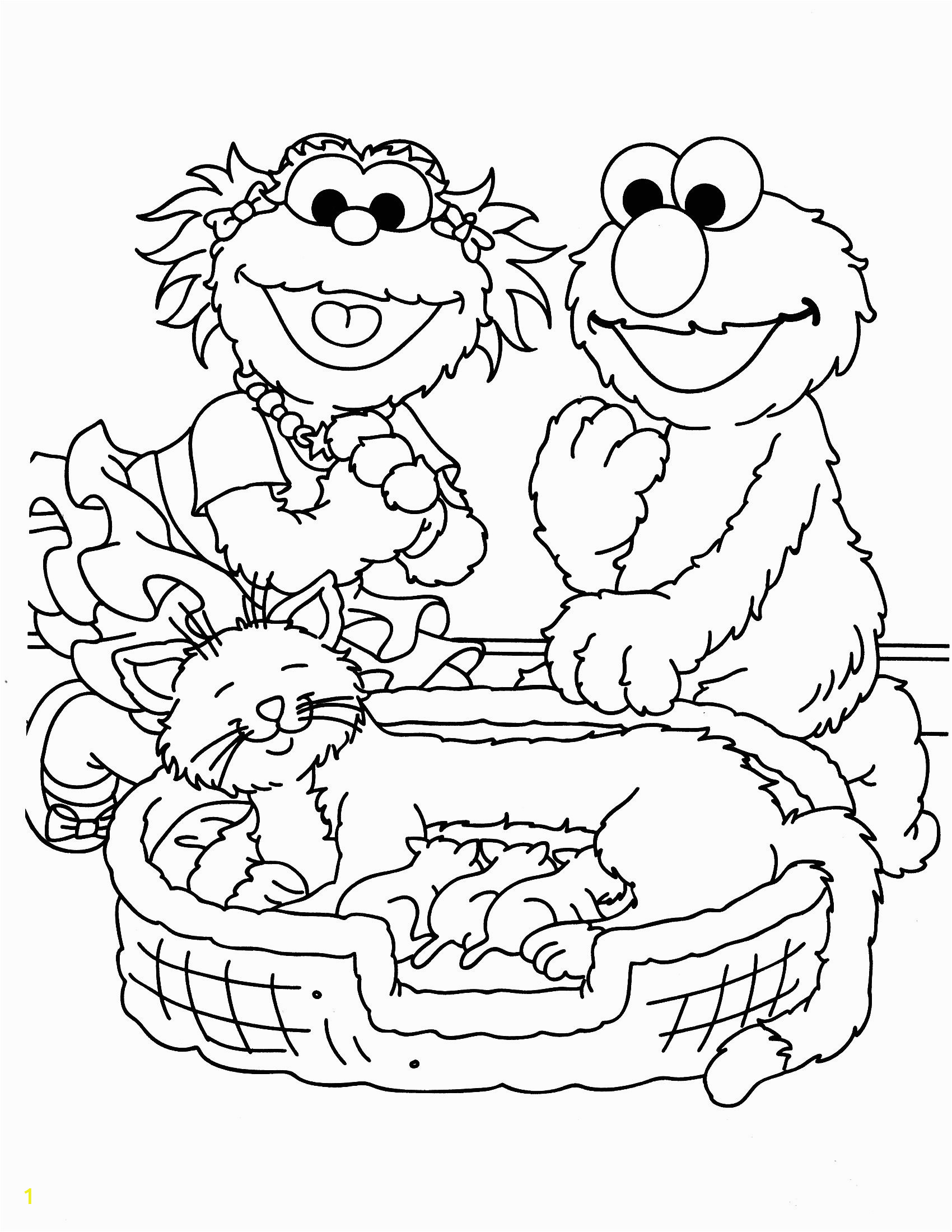 sesame street sports coloring pages