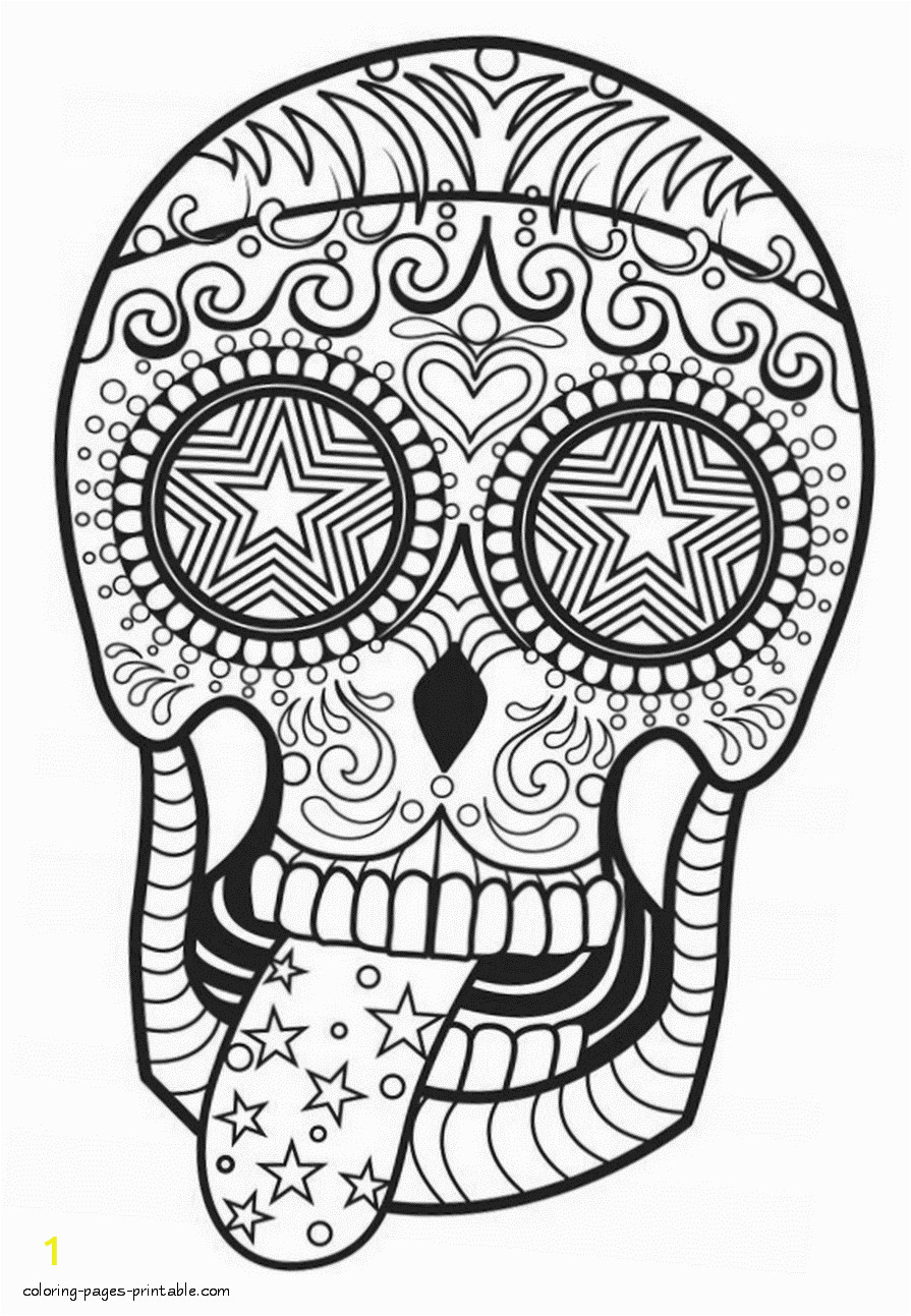 skull coloring pages for adults id=14