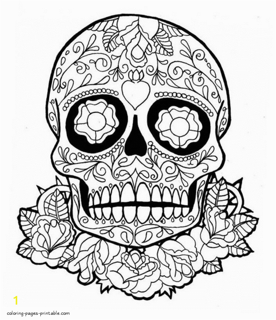 skull coloring pages for adults id=2