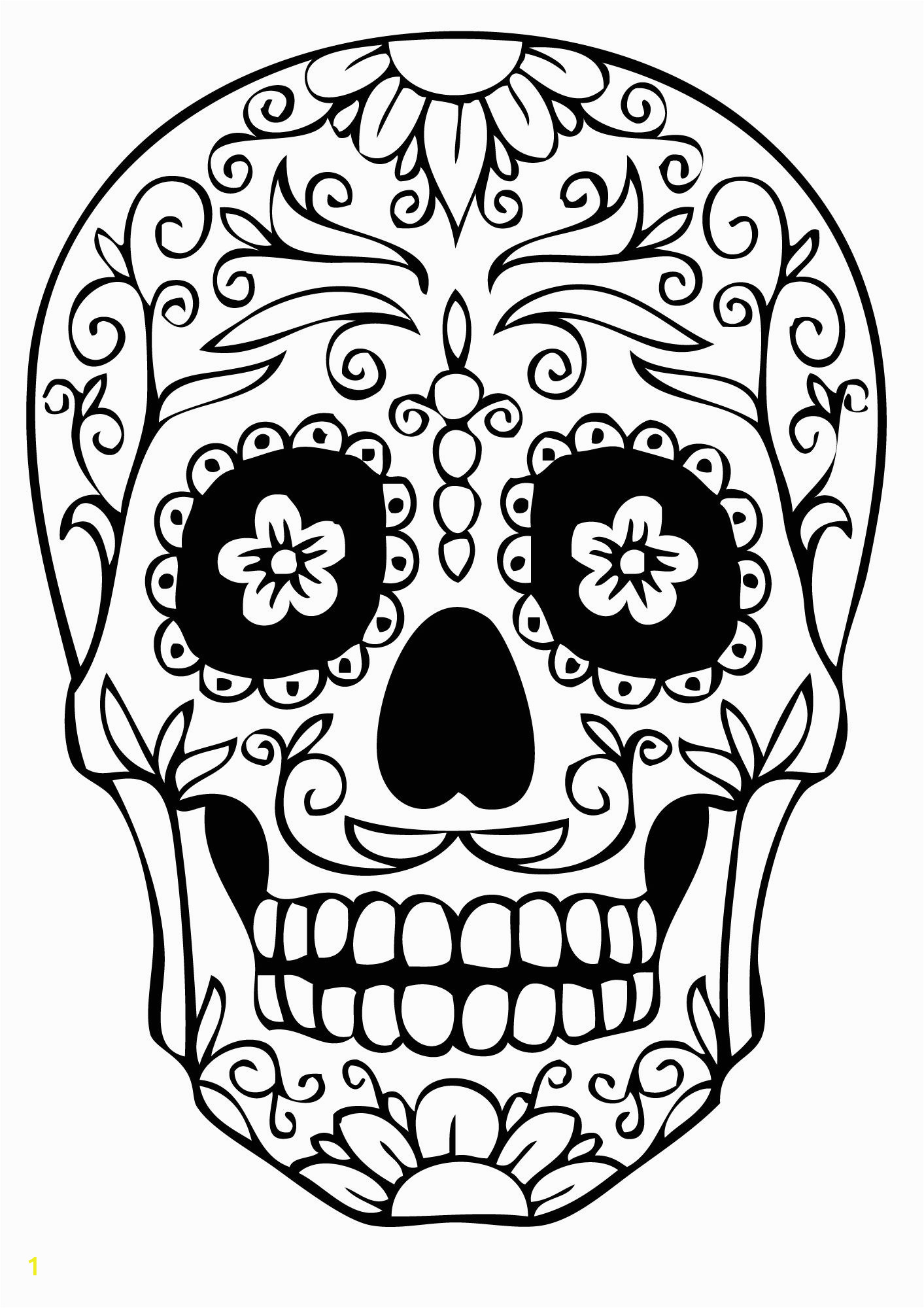 sugar skull coloring pages