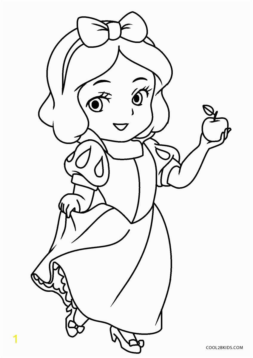 snow white coloring pages