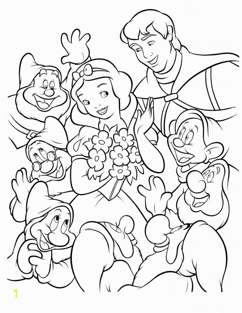 snow white coloring pages