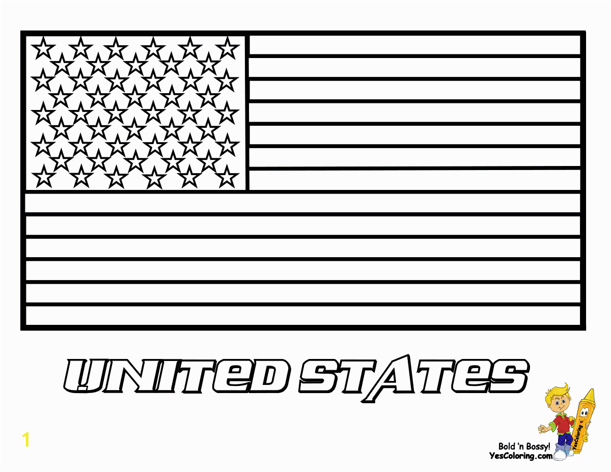 american flag coloring