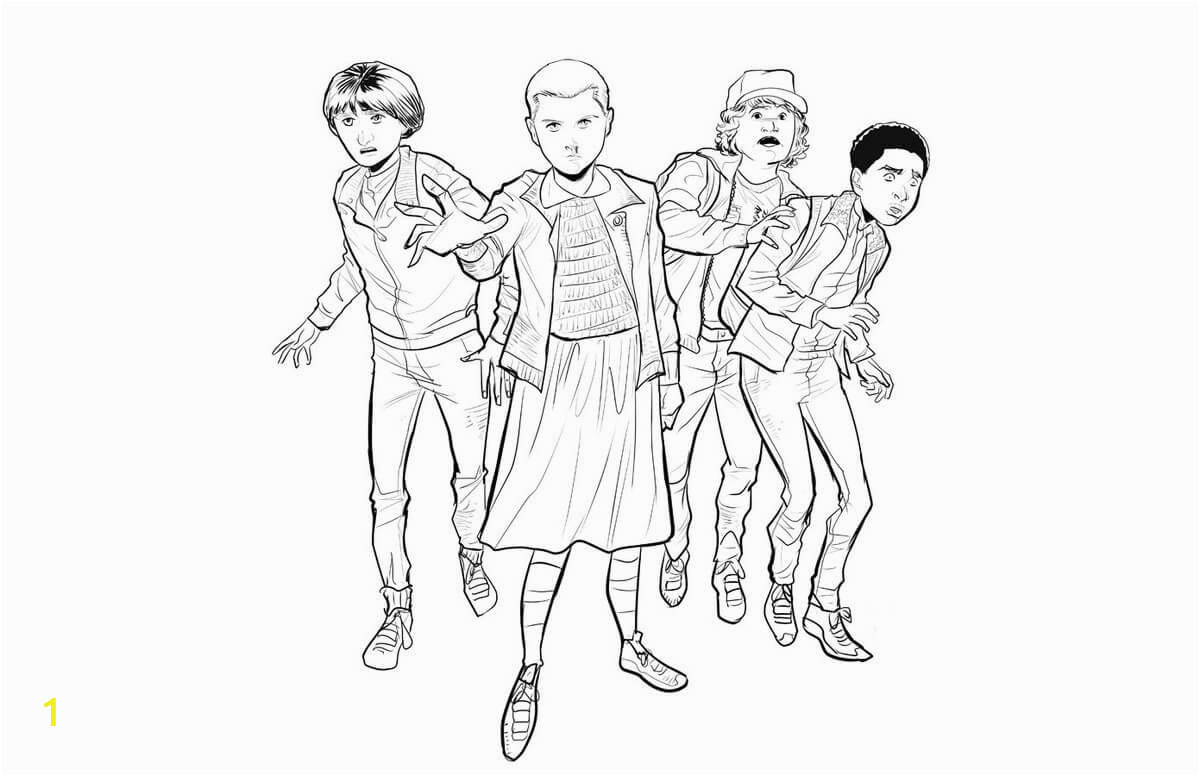 stranger things coloring pages