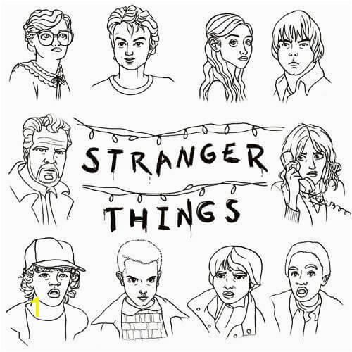 stranger things coloring pages