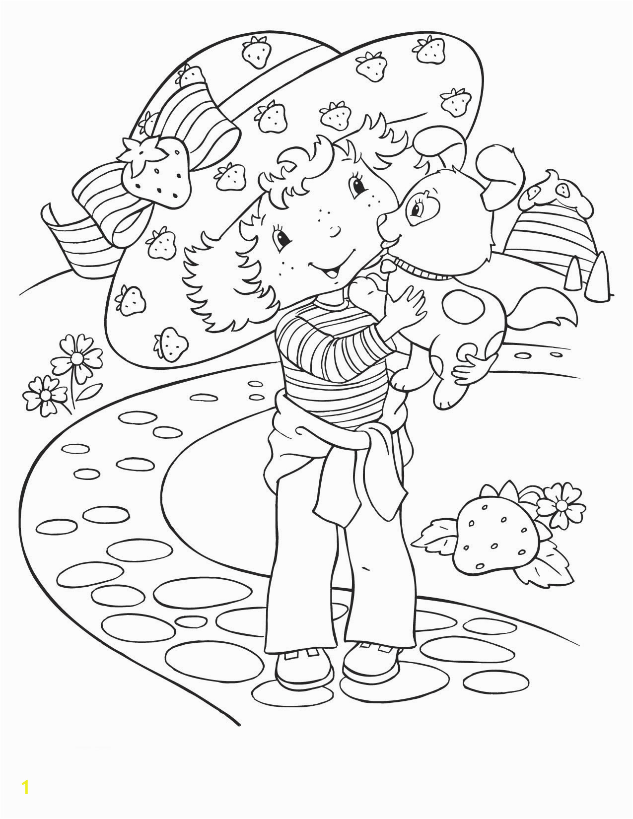 strawberry shortcake coloring pages