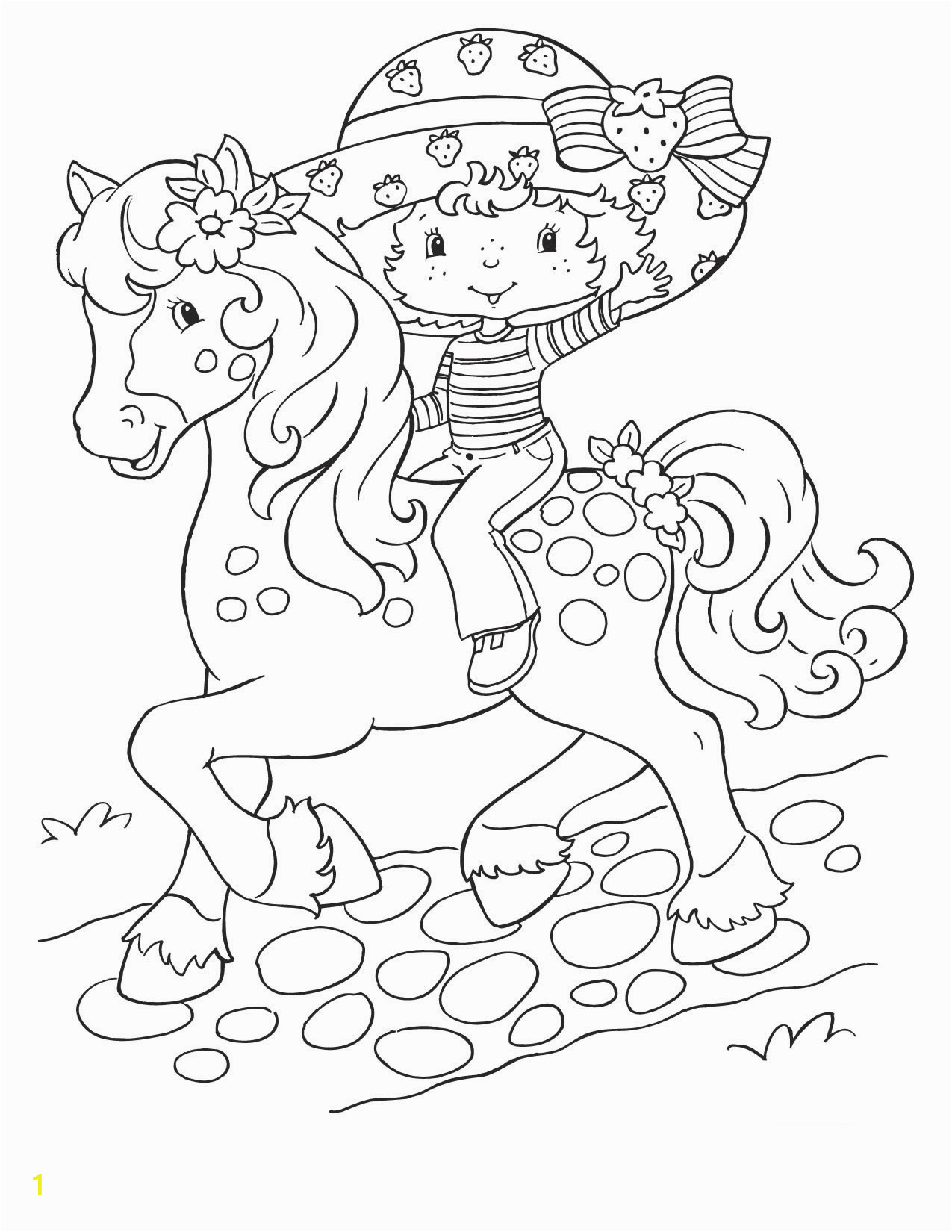 strawberry shortcake coloring pages