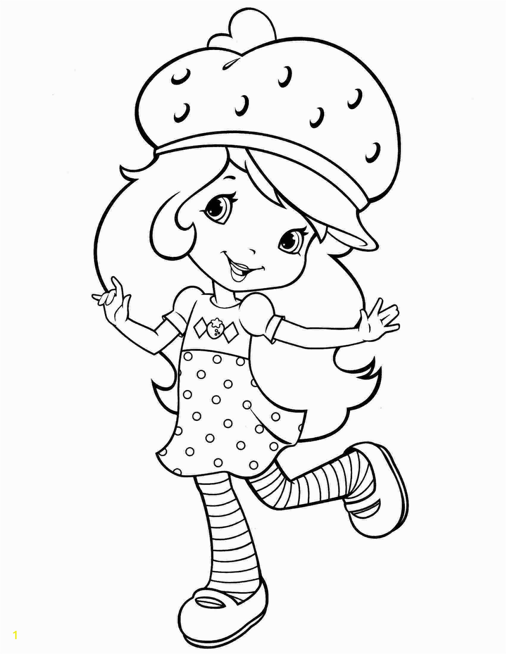 strawberry shortcake coloring pages for kids free printable activity 11