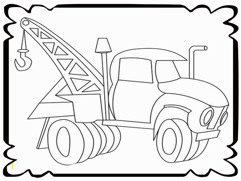 free tow truck coloring pages