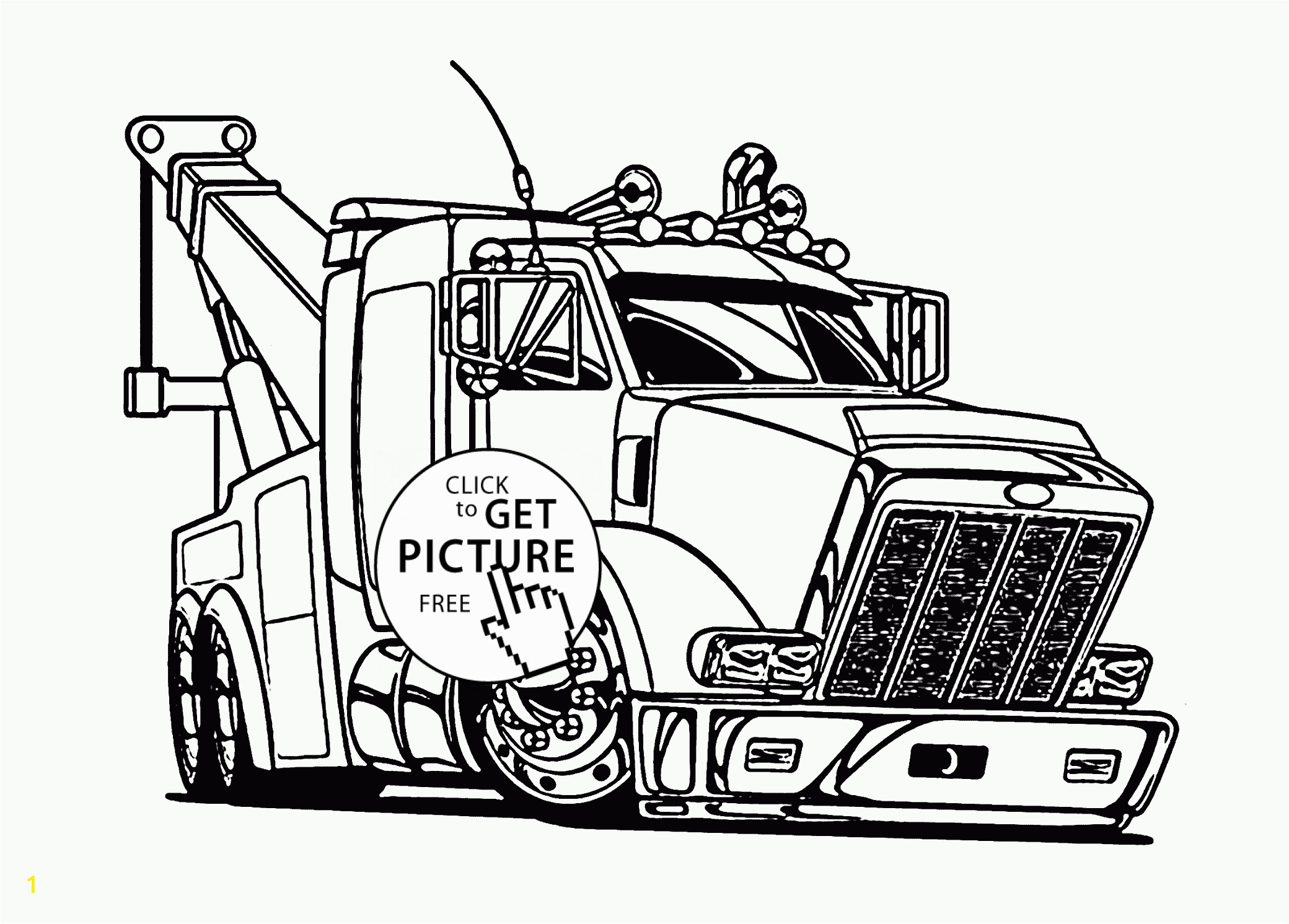 tow trucks coloring pages