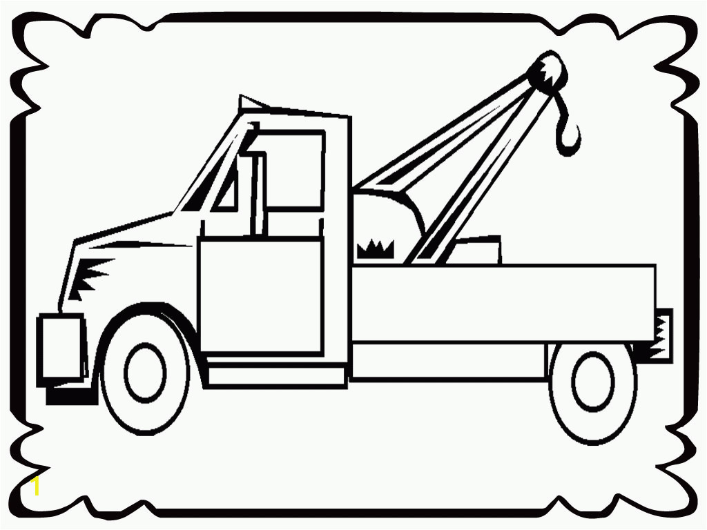 tow trucks coloring pages