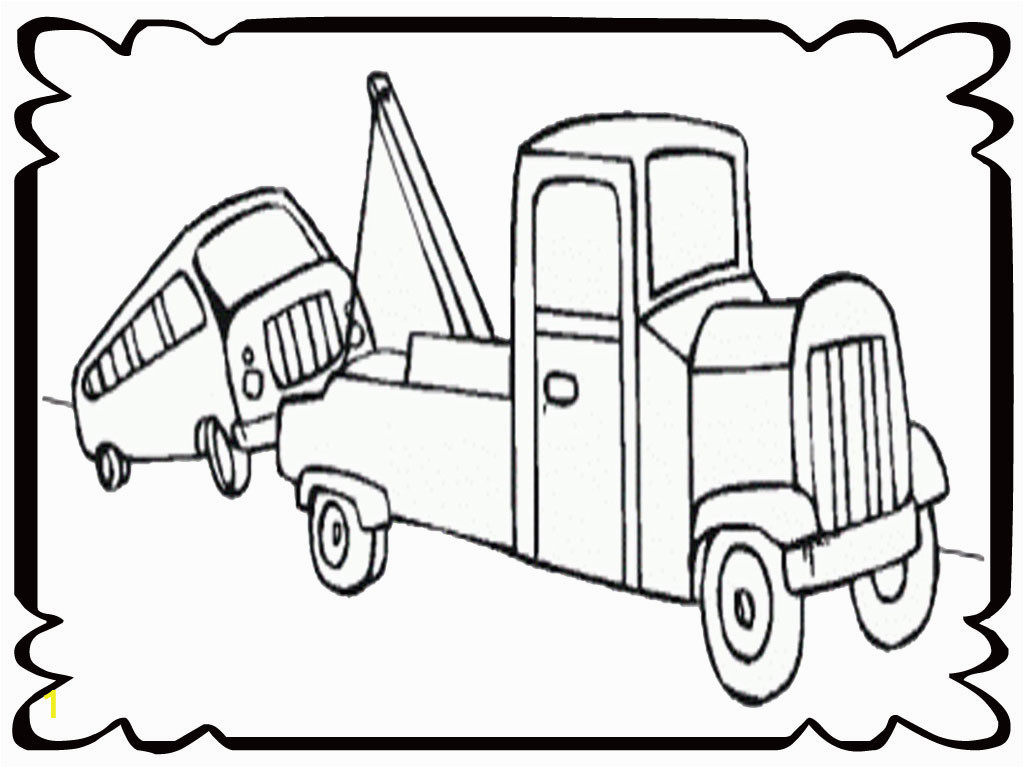 tow trucks coloring pages