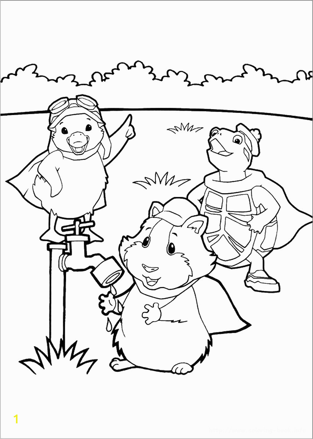 wonder pets coloring pages