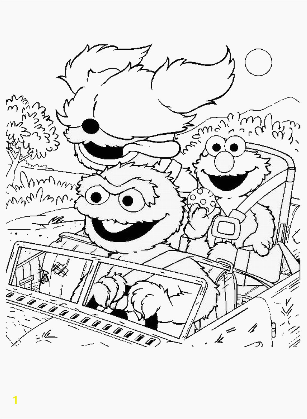 sesame street coloring pages