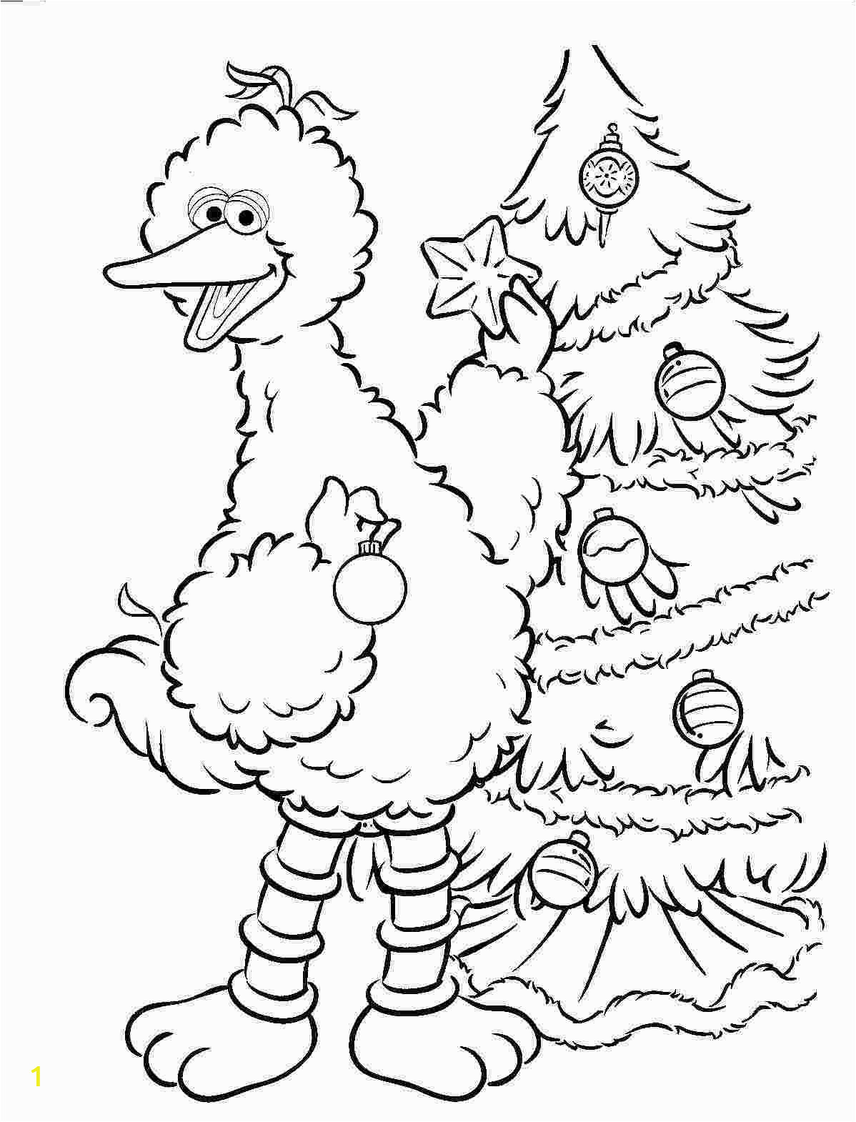 sesame street coloring pages free printable activities for kids christmas holiday 15