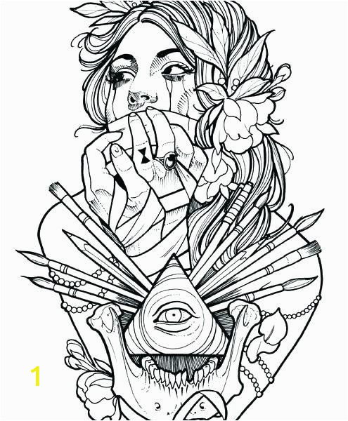 tattoos coloring pages