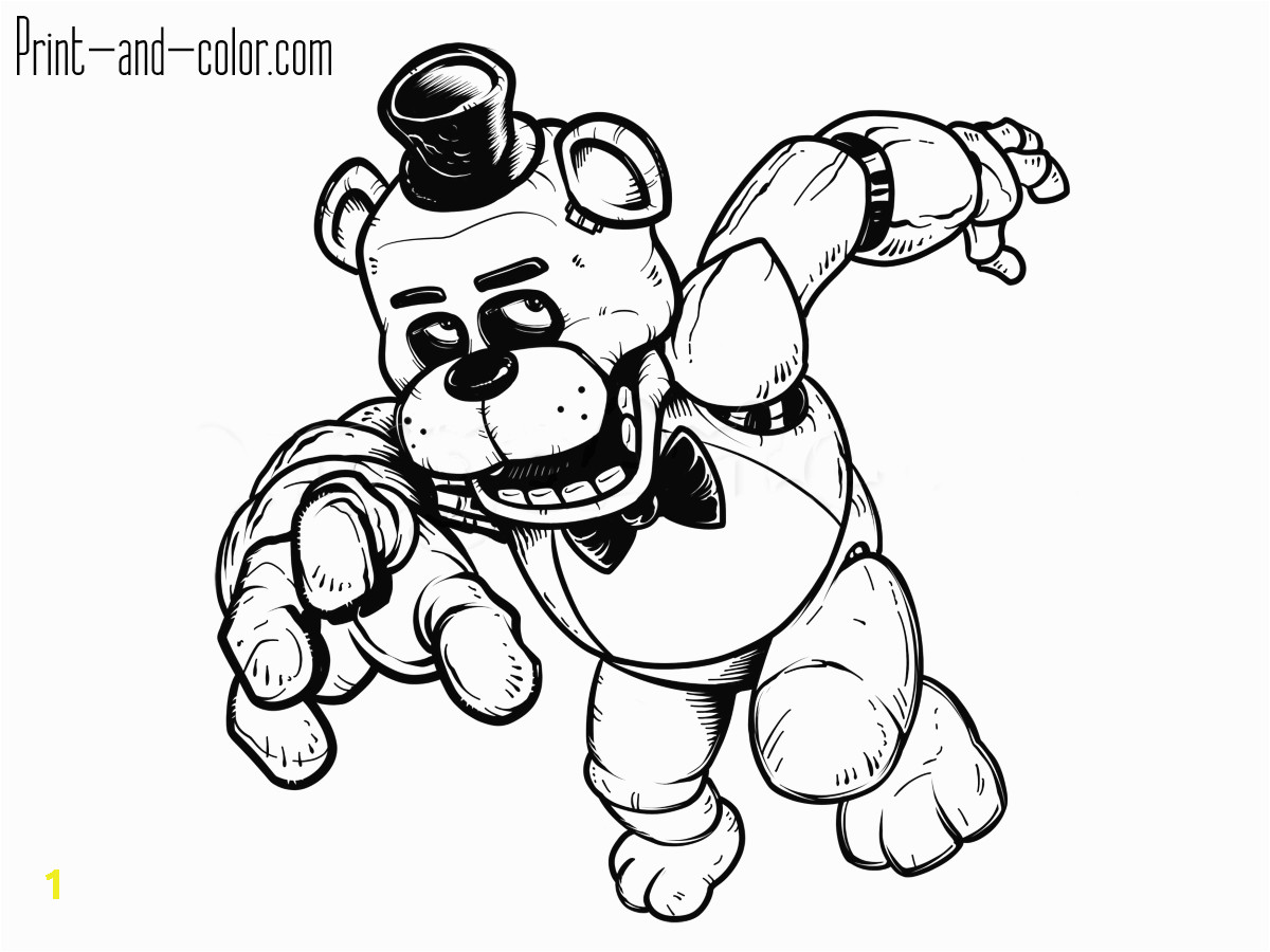 five nights freddys coloring pages