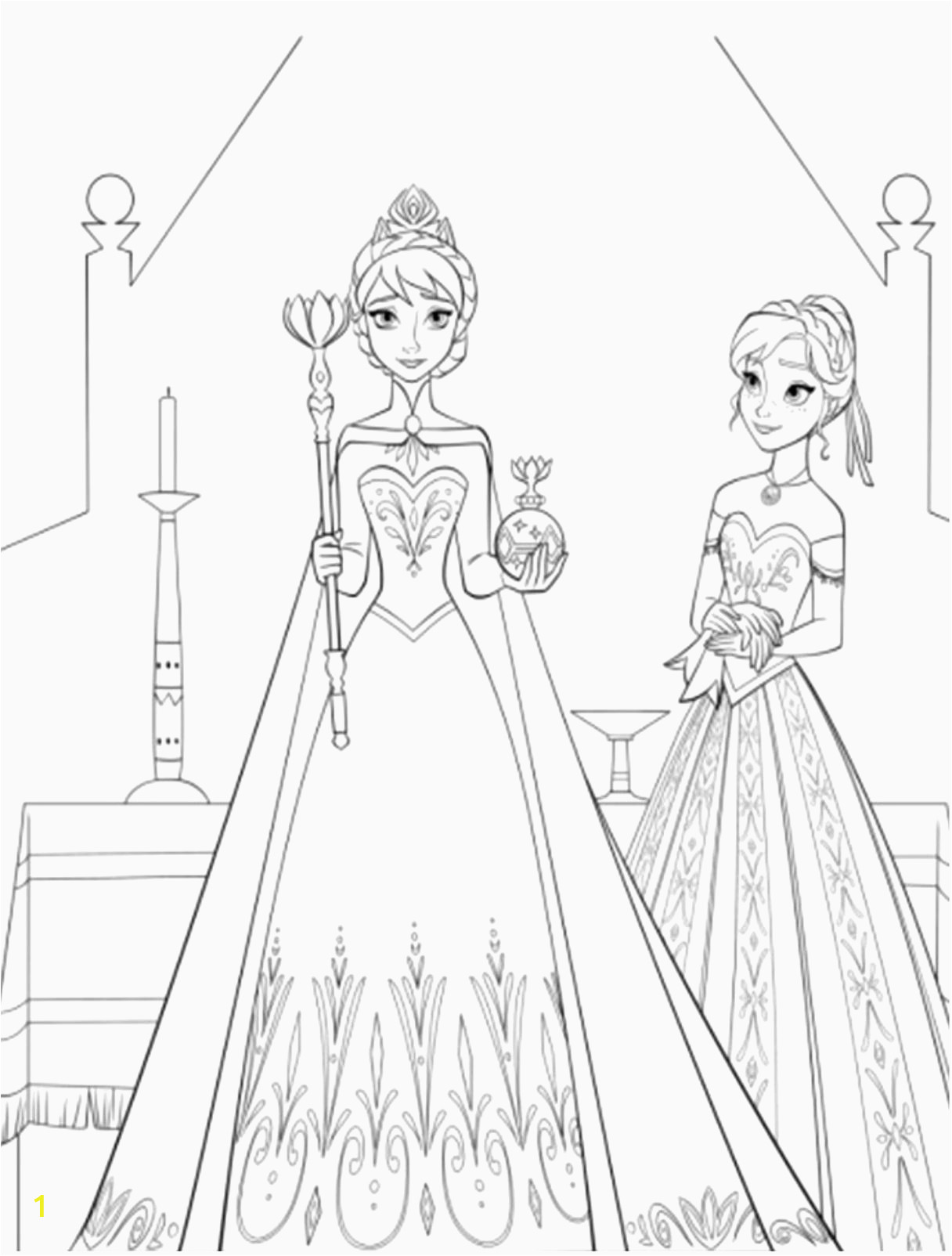 frozen fever coloring pages