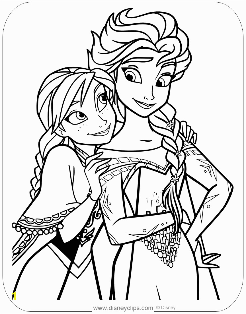 Frozen Fever Elsa and Anna Coloring Pages Frozen Coloring Pages 2