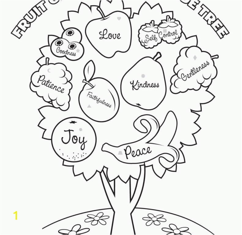 free fruit of the spirit coloring pages