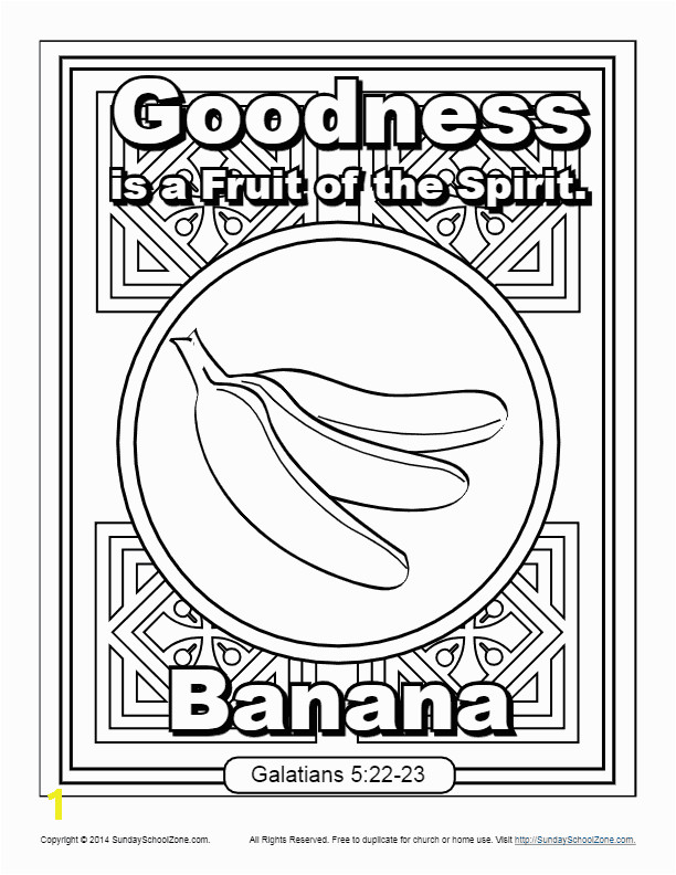 fruit of the spirit goodness coloring page
