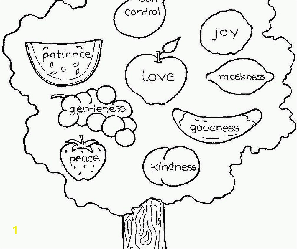fruits of the holy spirit coloring pages