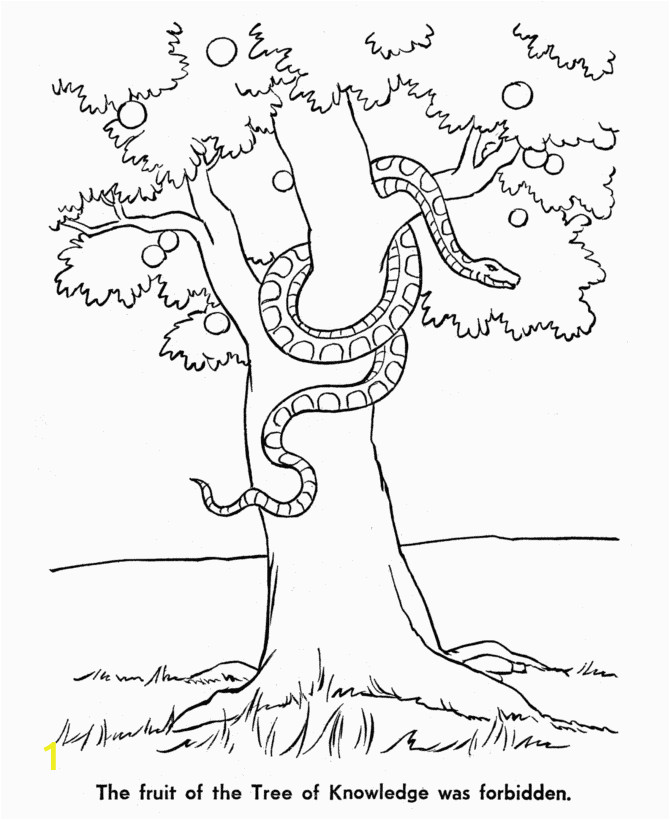 garden of eden coloring page