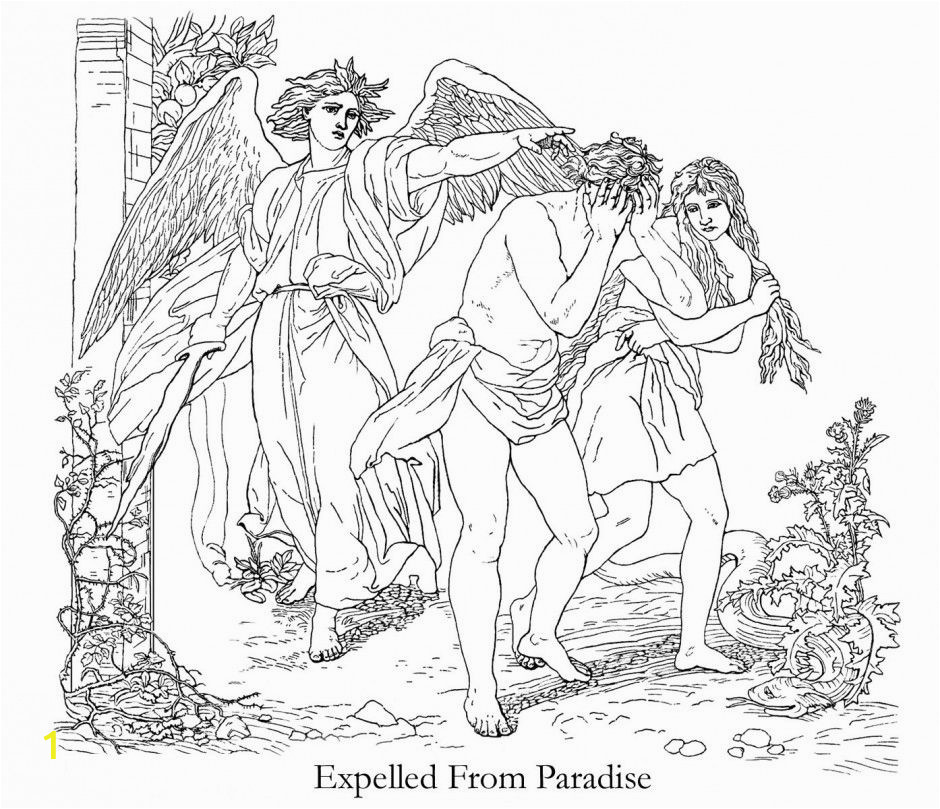 garden of eden coloring pages