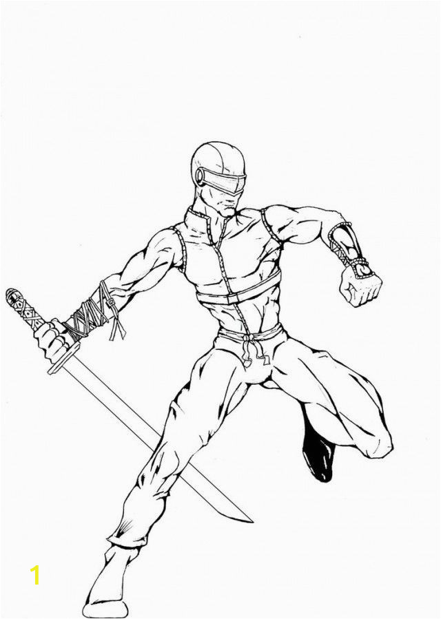 gi joe snake eyes coloring pages