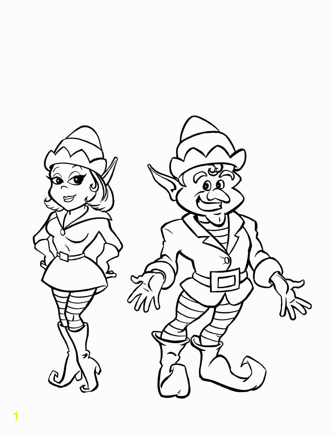 printable girl elf on the shelf coloring pages