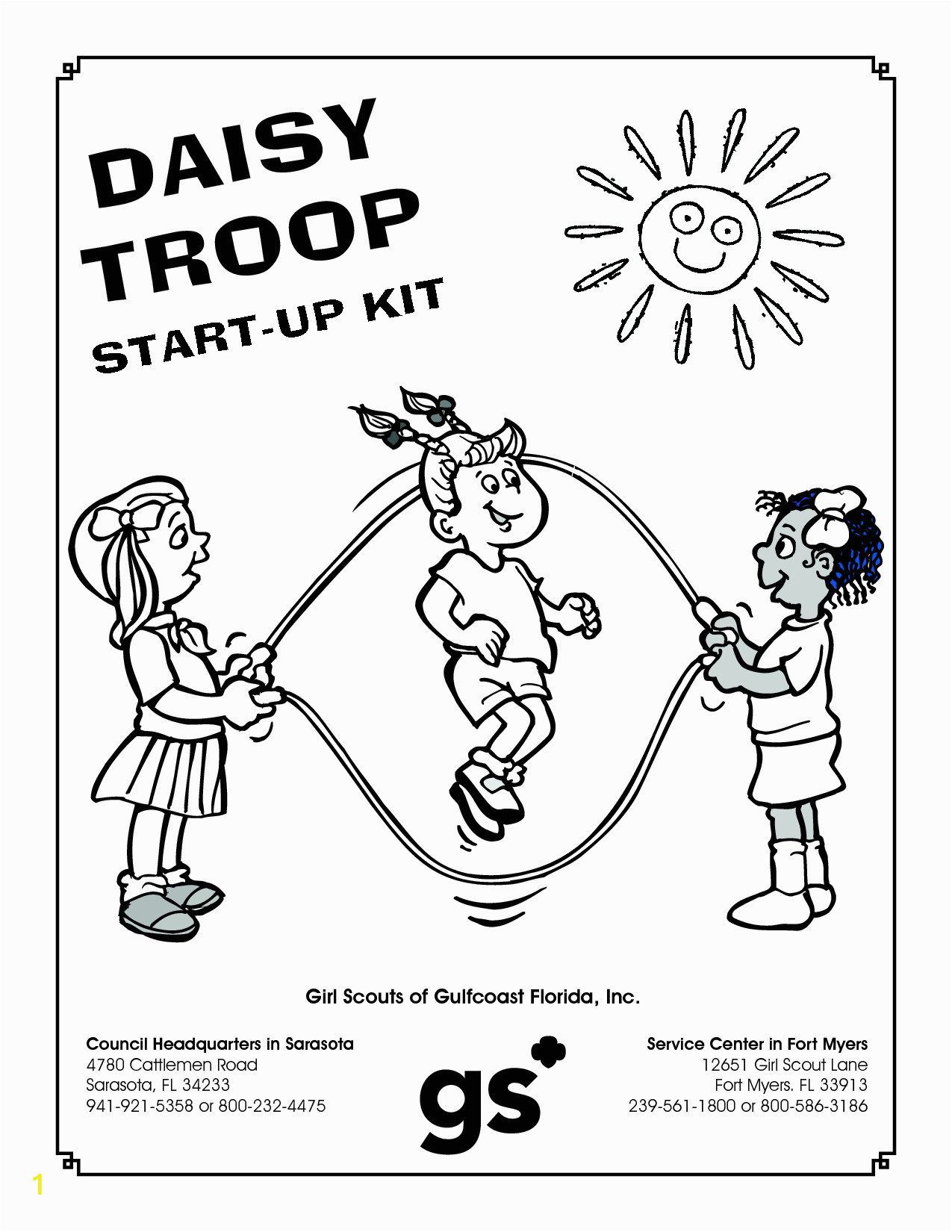 daisy girl scouts coloring pages free