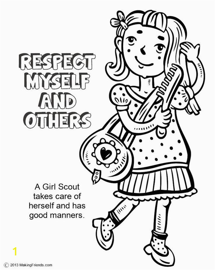 Girl Scout Law Printable Coloring Pages Girl Scouts Coloring Pages Coloring Home