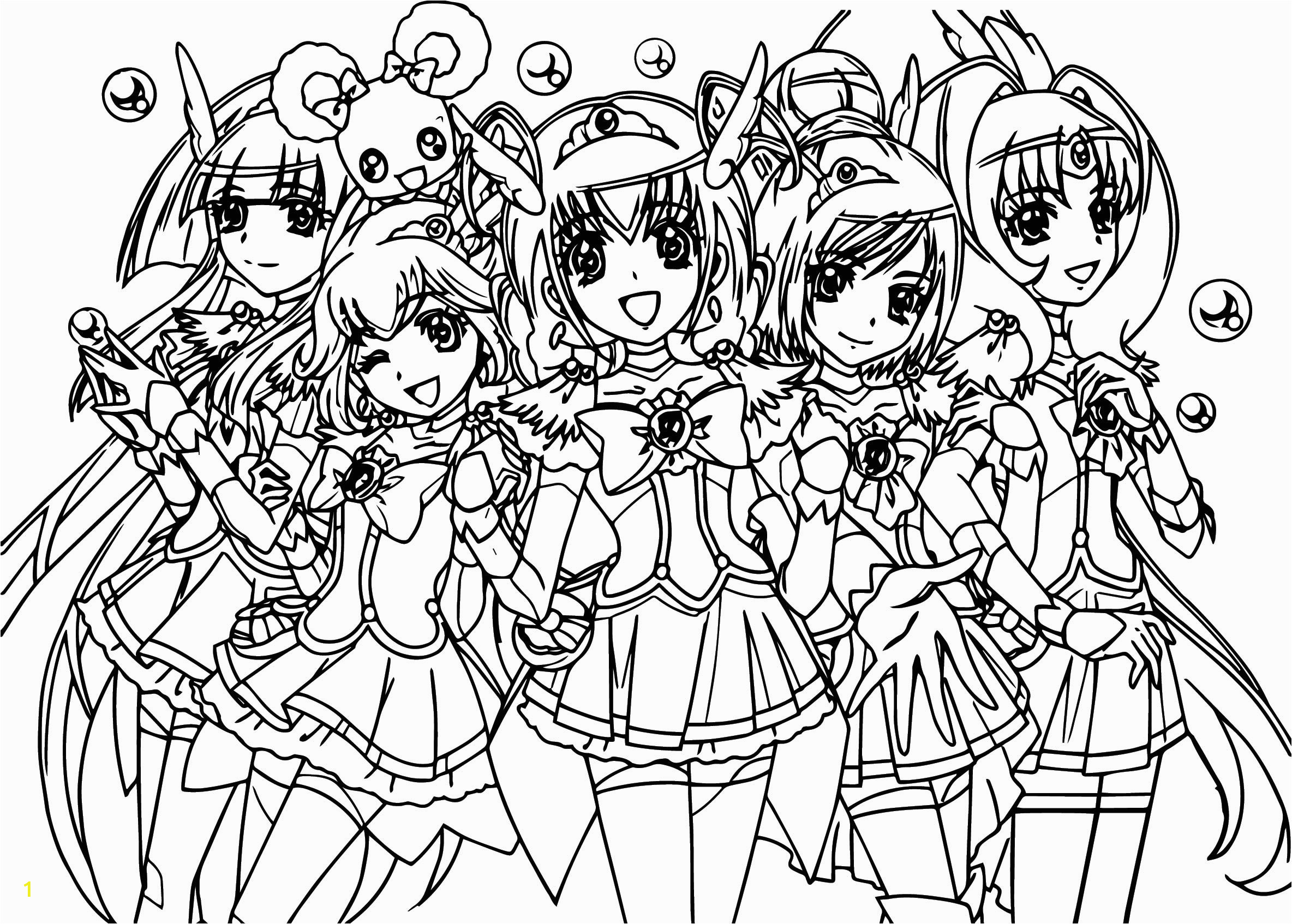 Glitter force Doki Doki Coloring Pages Cartoons G force Coloring Pages Printable Kinderpages