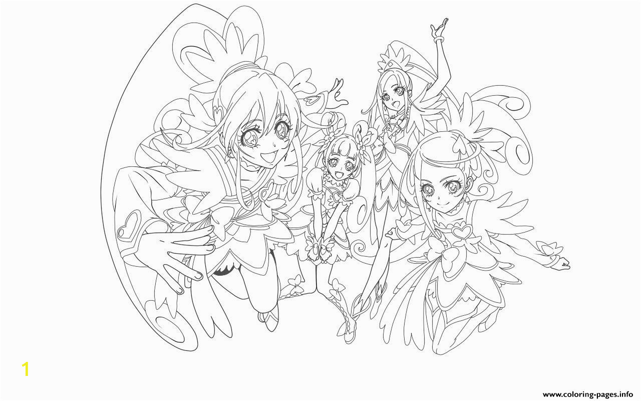 Glitter force Doki Doki Coloring Pages Glitter force Doki Doki Coloring Pages Printable