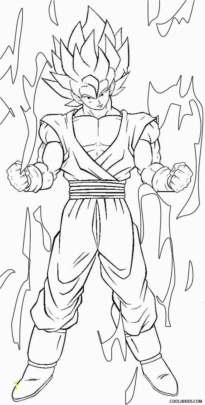 Goku Dragon Ball Super Coloring Pages Printable Goku Coloring Pages for Kids