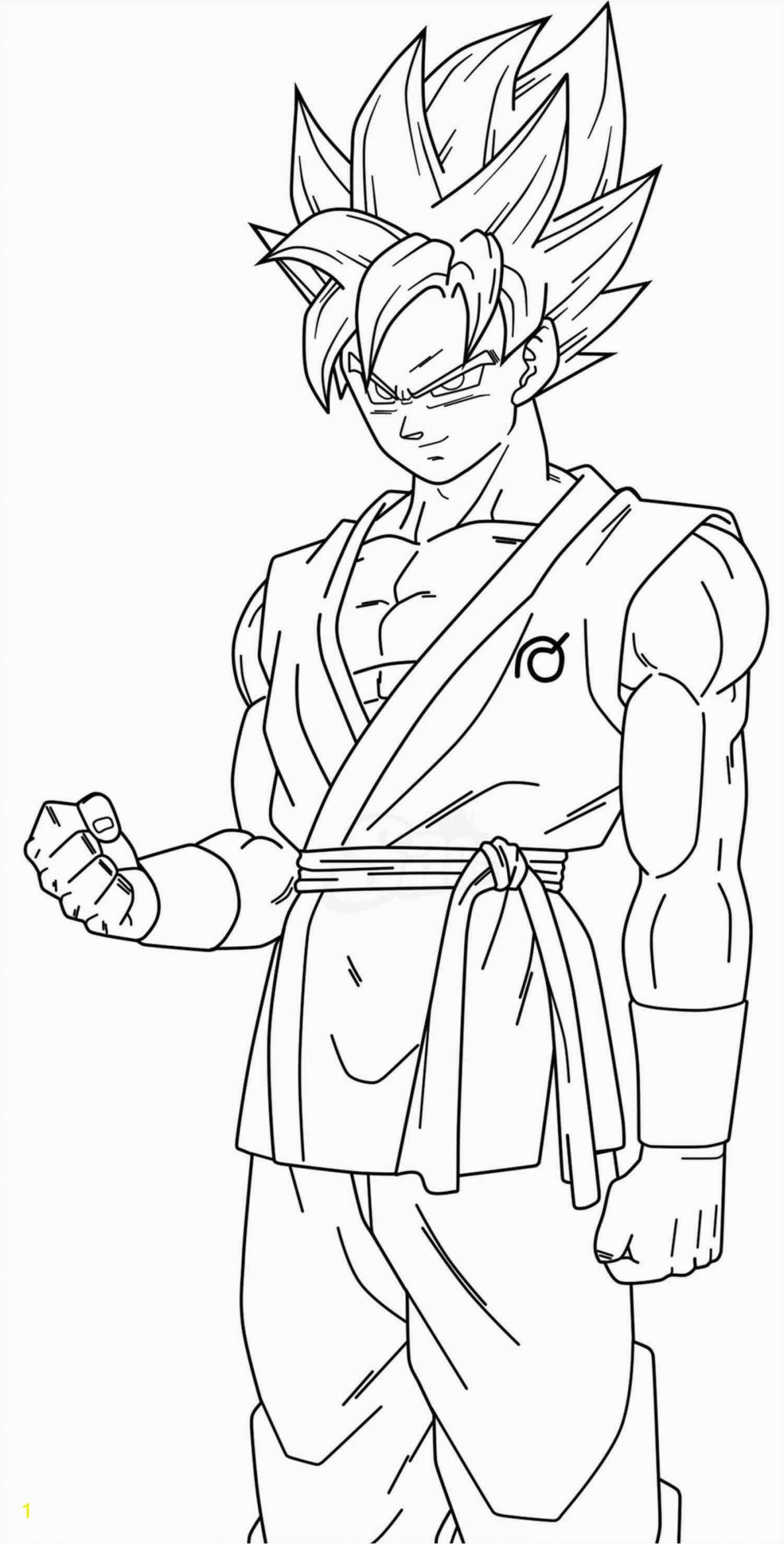 Goku Dragon Ball Super Coloring Pages Promising Goku Super Saiyan 1 Coloring Pages Best