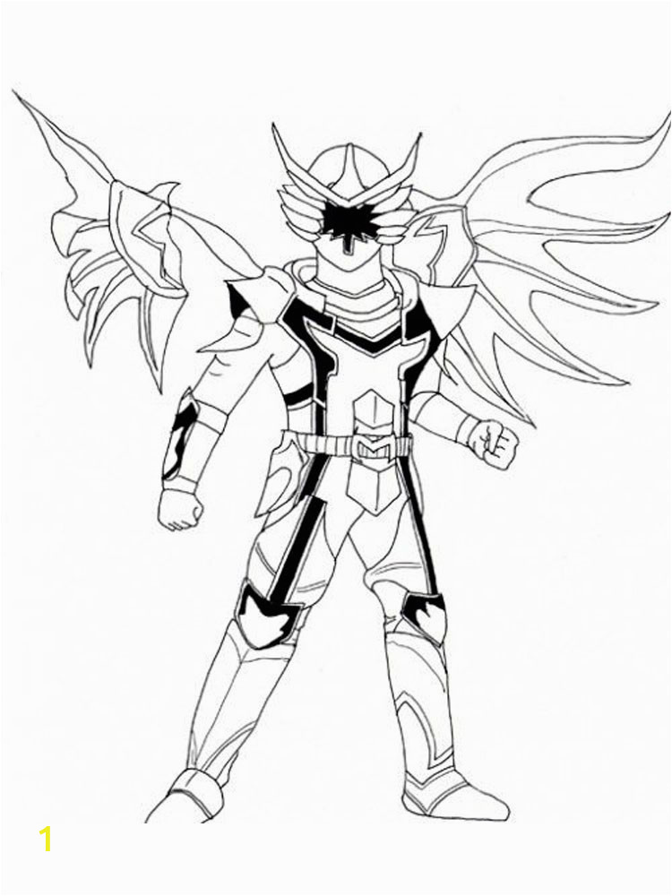 gold power ranger samurai coloring pages