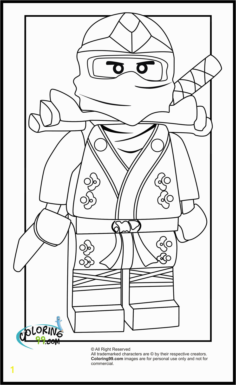 lego ninjago lloyd green ninja coloring